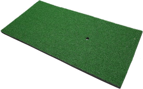 Golfmat - Swing trainer - Golf oefenen - Duurzaam nylongras - 60x30 cm - Groen — afbeelding 4