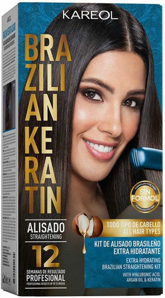 KAREOL Braziliaanse Extra Hydraterende Keratin Kit Voor 12 weken Met Argan Oil & Keratin.