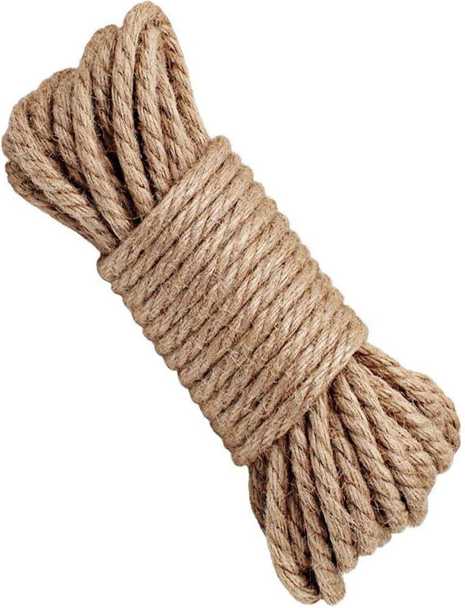 Jute touw - Natuurlijk koord - Decoratief gebruik - Duurzaam gevlochten - 40 meter - Natuurlijk
