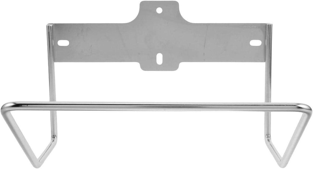 Wandladderhouder - Garage Opberger - Ruimte Besparen - Roestvrij Staal - 20 cm - Zilver