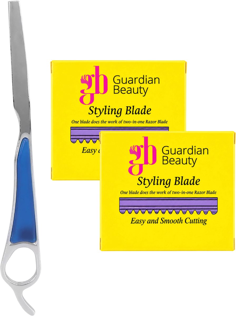 Guardian Beauty Feather Styling Scheermes - Inclusief 10 Premie Feather Mesjes + 10 Extra