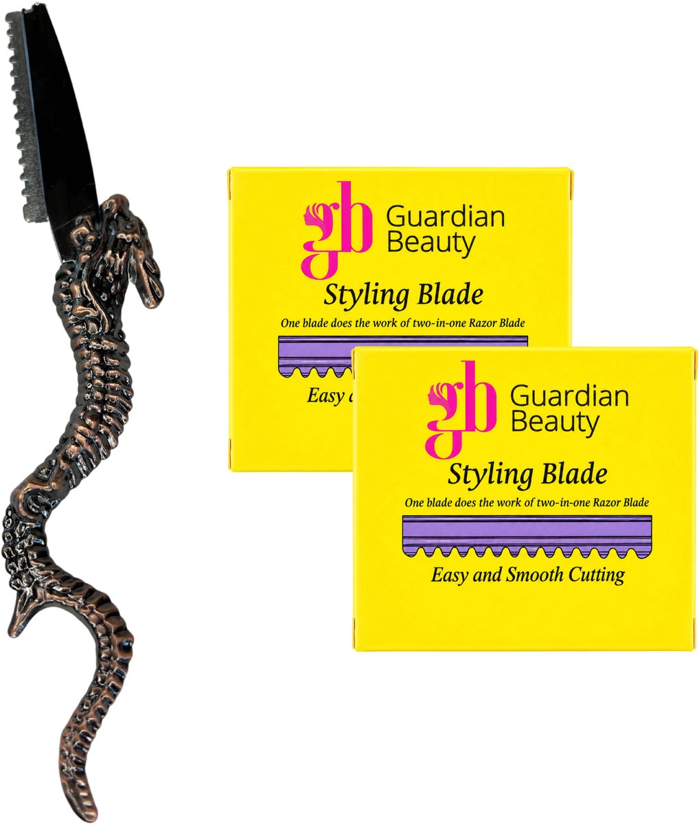 Guardian Beauty Feather Styling Scheermes - Inclusief 10 Premie Feather Mesjes + 10 Extra