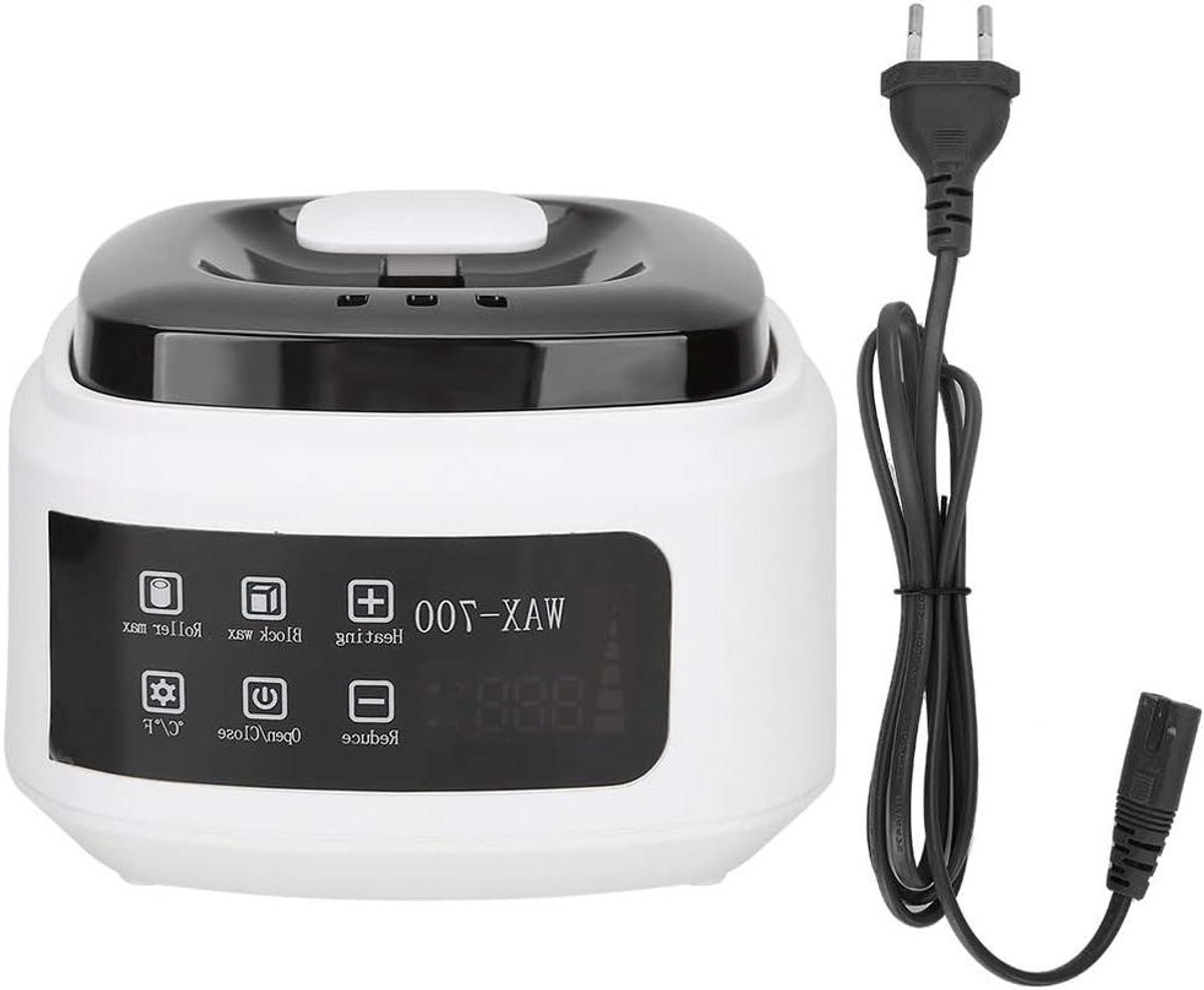 Waxverwarmer - Ontharingsapparaat - Thuis ontharen - Digitale temperatuurregeling - 500 ml - Wit