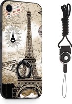 Ring Hardcase - Iphone XR Hoesje - Eiffel Toren - Zwart