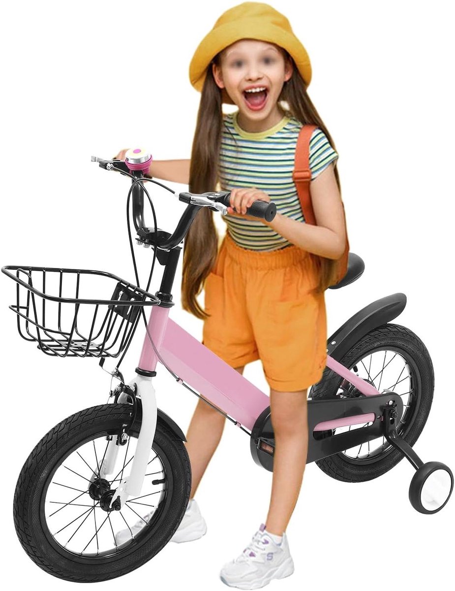 Kinderfiets - Loopfiets - Leren Fietsen - Verstelbare Zadelhoogte - 104x75 cm - Roze