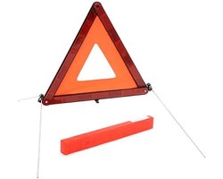 Waarschuwingsdriehoek Auto - P Dijkstra Driehoek - Veiligheid Onderweg - Voldoet Fabrieksstandaard - 44 cm Lengte - Rood