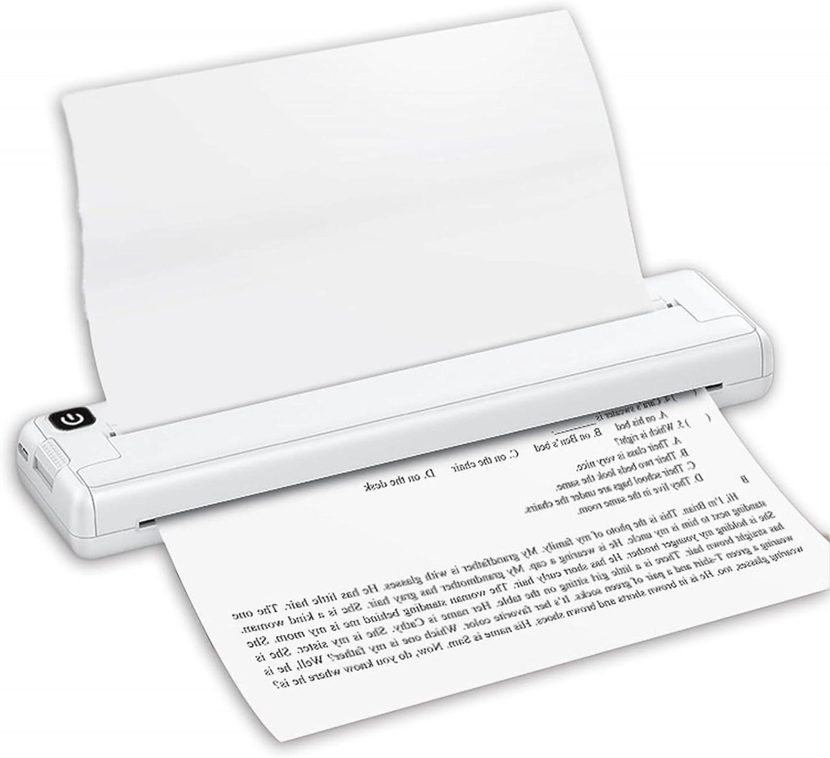 Draagbare Printer - Mobiele A4 - Zakelijk Printen - Inkless Thermisch - 26.5 cm - Zwart