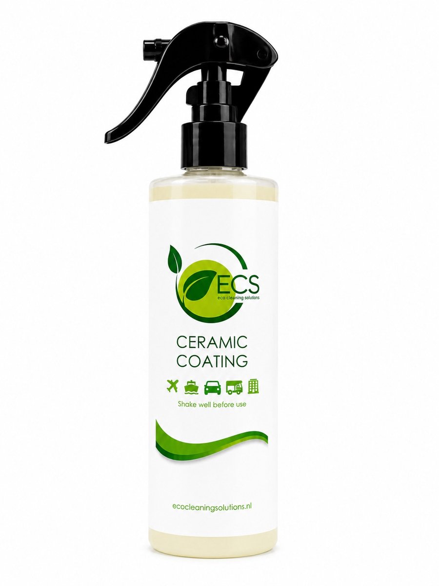 ECS Ceramic Coating – Keramische Lakbescherming Auto – Tot 6 Maanden Bescherming, Hoogglans & Waterafstotende Coating – 500ml