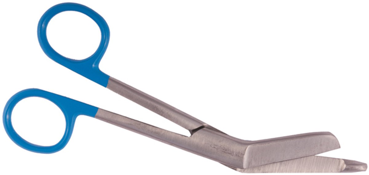 Verpleegkundige Verbandschaar Blauw MDR Gecertificeerd | 14,5 cm | Medische Schaar | Roestvrij Staal | Pleisterschaar | verpleegkundige accessoires