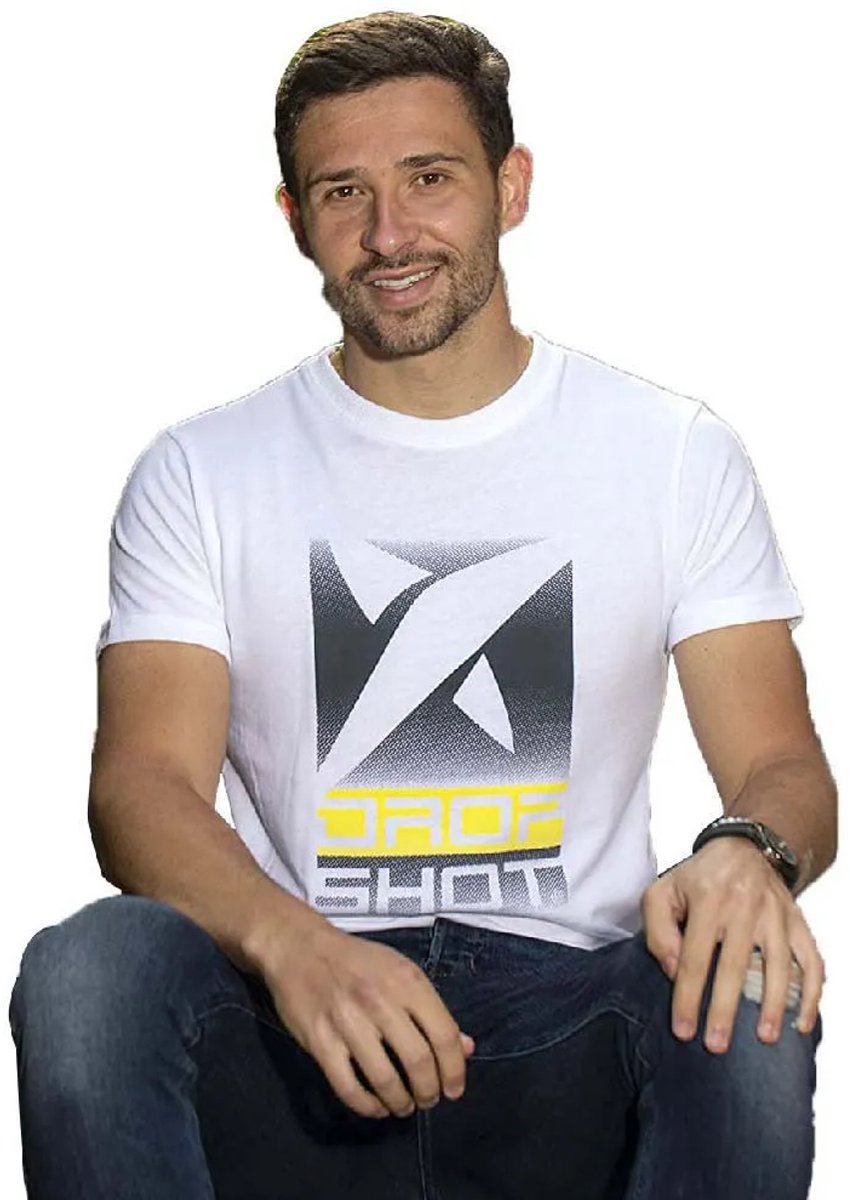 Drop Shot Training Campa T-shirt Met Korte Mouwen Wit XL Man