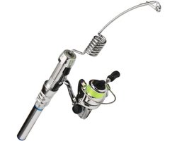 Elastic Fishing Rod Spinning Wheel Reel Combos Portable Mini Steel Ice Fishing Rod Spinning Fishing Rod Ice Fishing Rod Elastic Fishing Rod Mini Fishing Rod Portable Fishing Rod