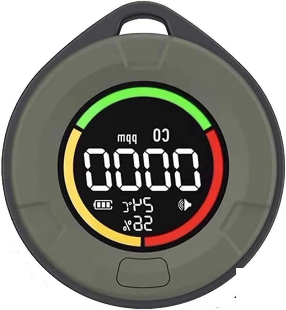 Luchtkwaliteitsmonitor - Koolmonoxidedetector CO-meter - Binnenlucht Bewaken - HD LED Scherm - 76x7x3 cm - Wit