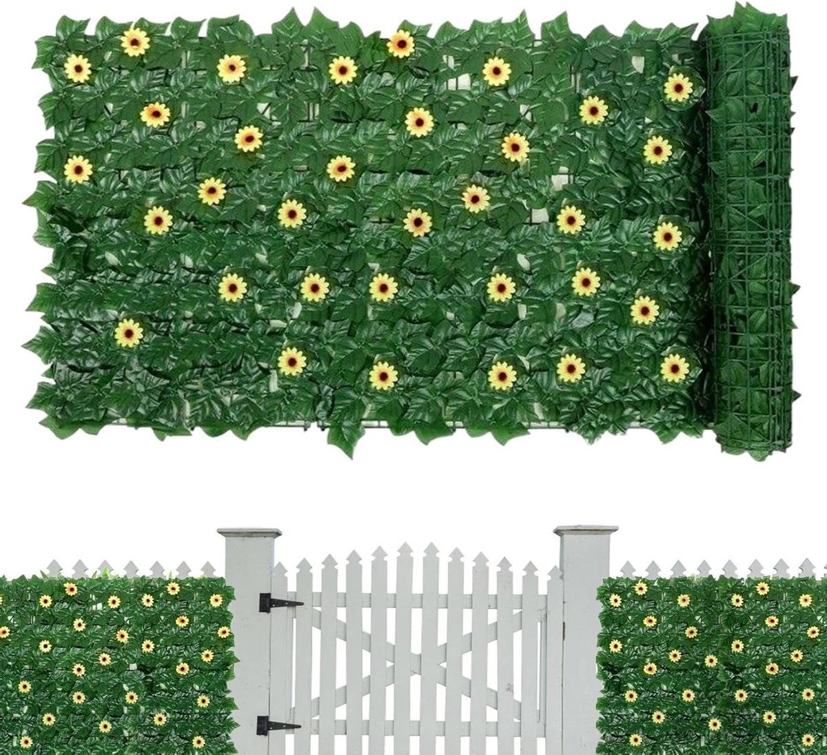 Privacy Scherm - Kunsthagen Tuin - Meer Privacy - UV Bestendig Ontwerp - 1x3 Meter - Groen