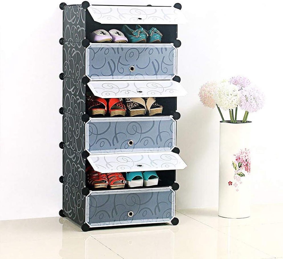 Modulaire Kast - Opbergkast Kubus - Persoonlijke Opslag - Stabiele Verbinding - 6 Kubussen