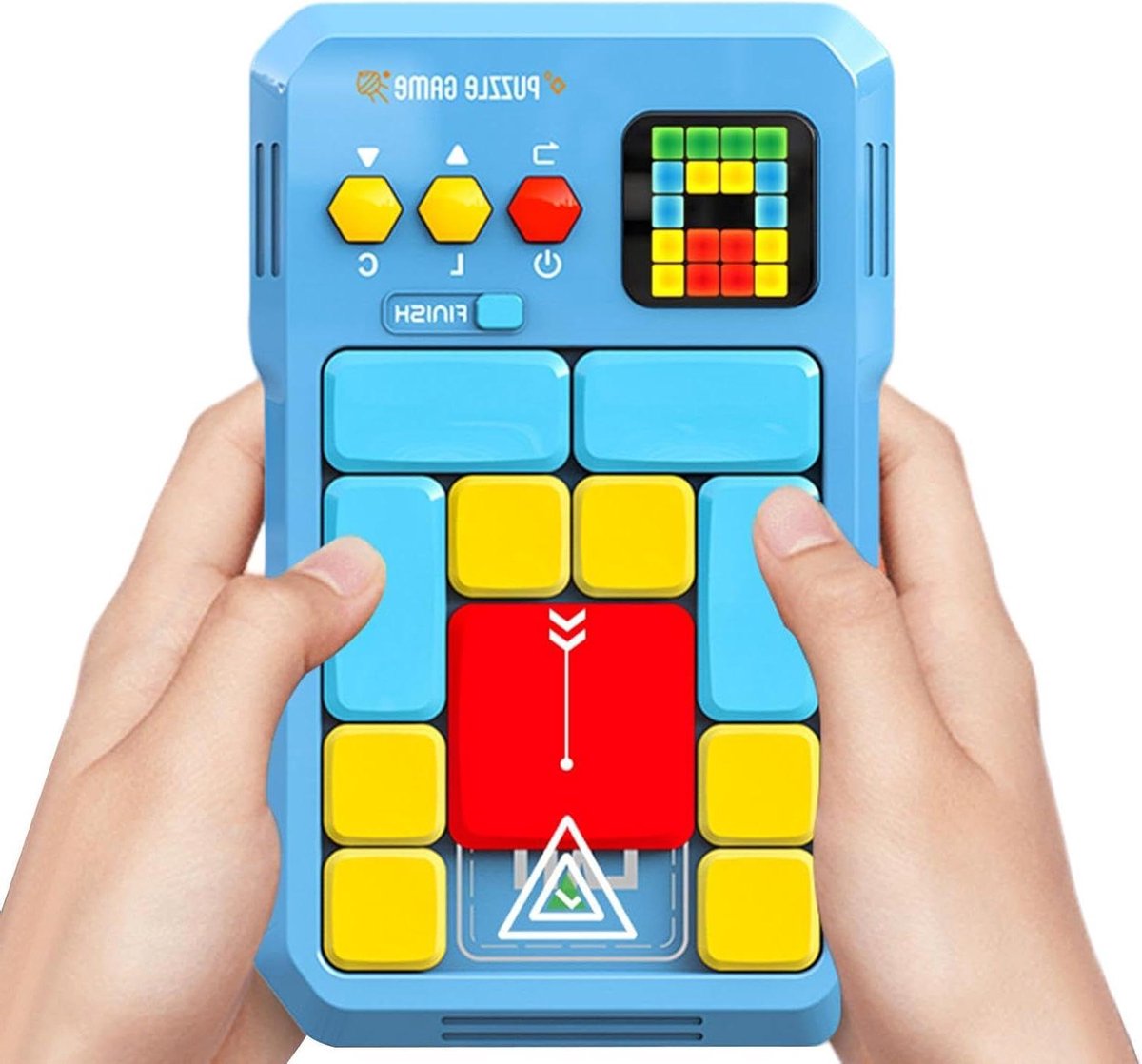 Schuifblokpuzzel - Hersentester spel - Cognitieve ontwikkeling - Draagbare mentale sportschool - 23.2 x 15.7 cm - Meerdere kleuren