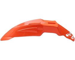 Spatlap Motorfiets - Voorspatbord Kunststof - Bescherming Motor - Universele Pasvorm - One Size - Oranje