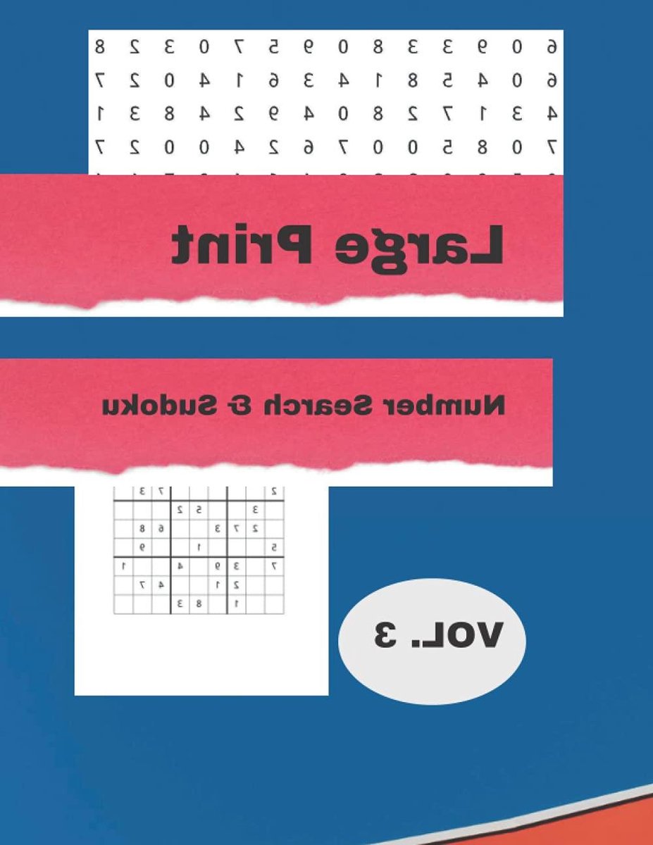 Large Print Number Search plus Medium Sudoku: Train Your Brain