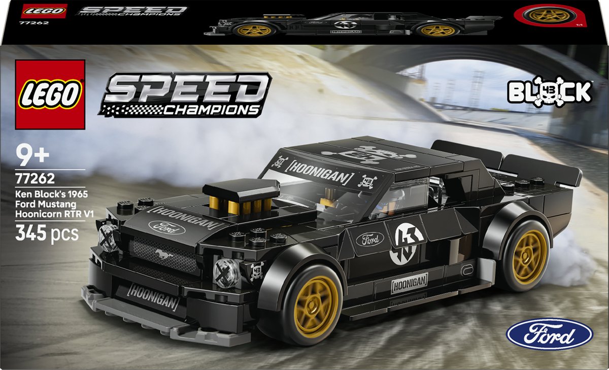 LEGO Speed Champions Ken Blocks '65 Ford Mustang Hoonicorn V1 Auto Bouwpakket voor Kinderen 77262