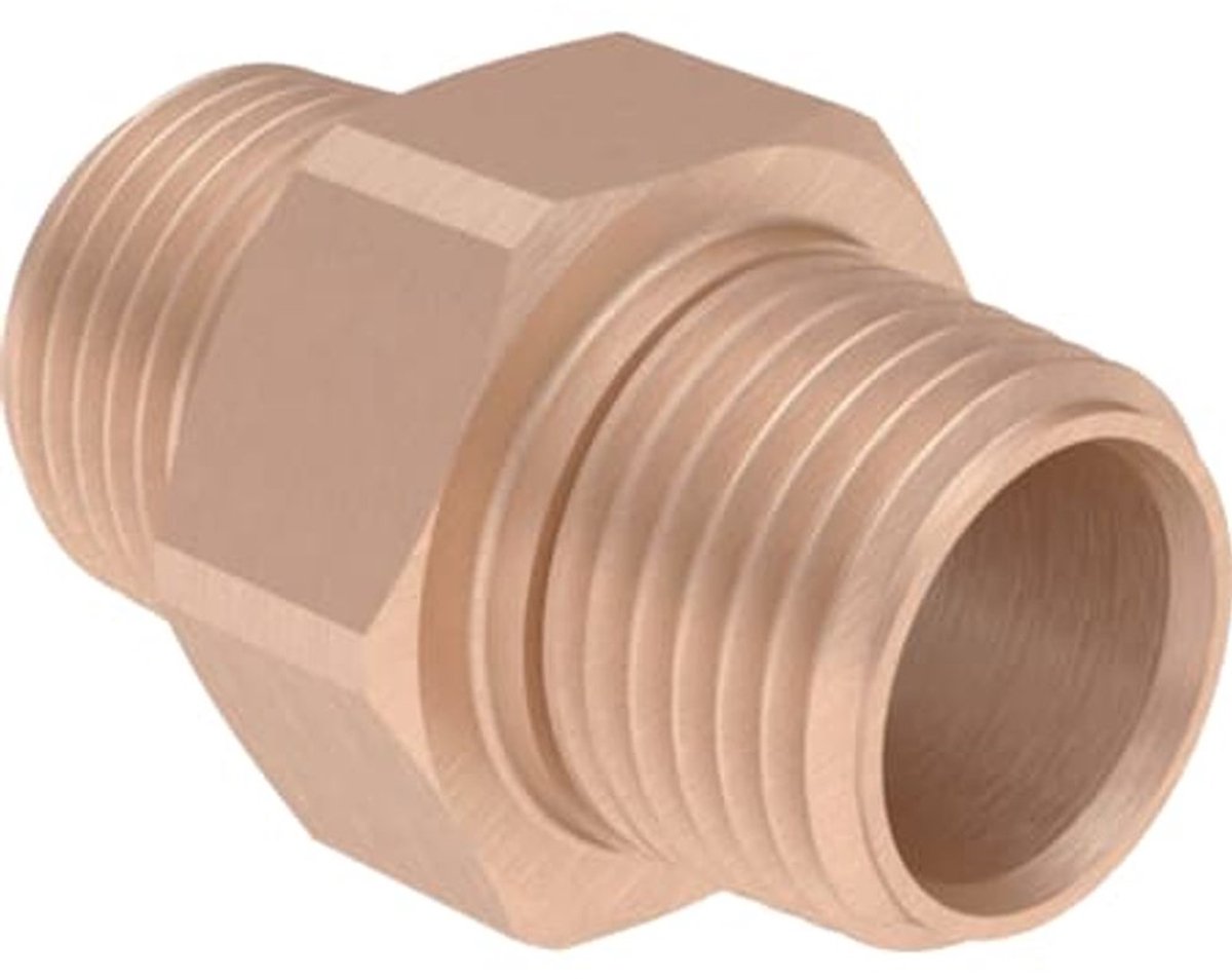 Geberit Mepla overgang met buitendraad MF 1/2" en buitendraad, DN 15, 632.007.00.1