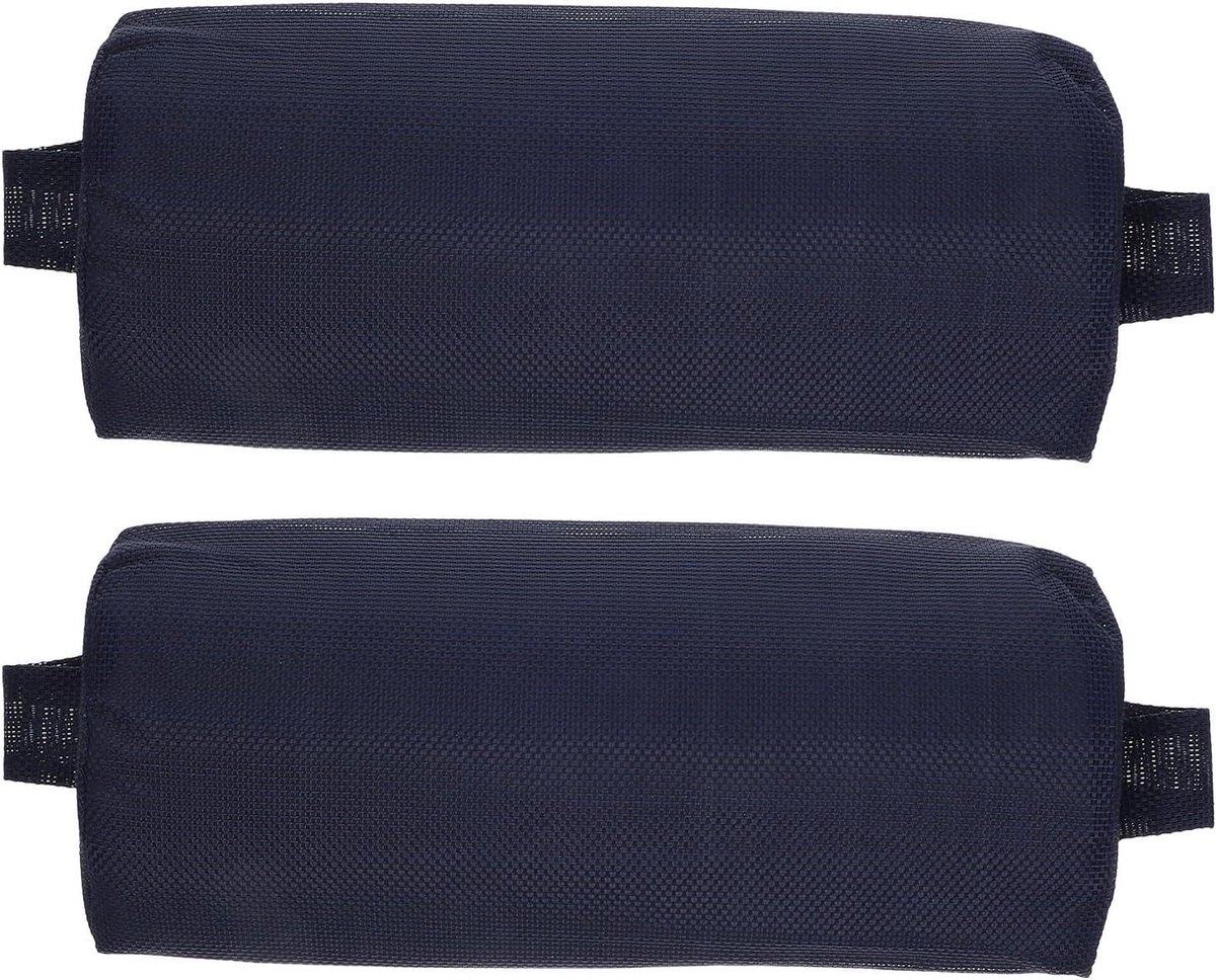 Hoofdsteunkussen Set - Nekondersteuning - Buiten Ontspannen - Sneldrogend Mesh - 345 cm - Marineblauw
