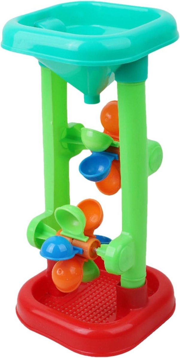 Waterwiel Speelgoed - Zandbak Accessoires - Buiten Spelen - Interactief Vaardigheidsspel - 36 x 16.5 x 14.7 cm - Willekeurige Kleur
