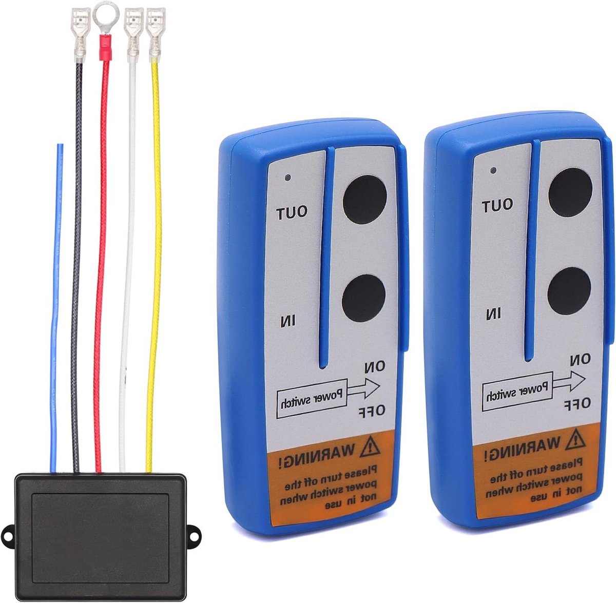 Draadloze Lier Kit - Lier Controller - Veilig Bedieningsgemak - 150ft Bereik - 2 Afstandsbedieningen - Zwart