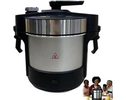 Keukenmachine - Fufu machine - Afrikaanse gerechten maken - 6-in-1 functie - 6L capaciteit - Zilver