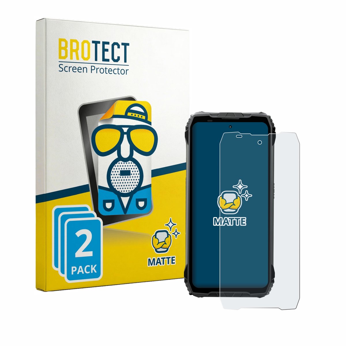 BROTECT - Screenprotector voor Blackview Fort 200 - Folie Beschermfolie matte 2 Stuks