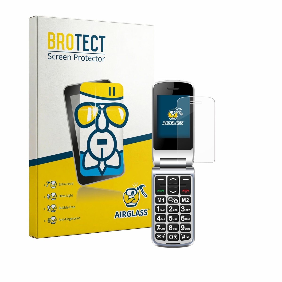 Screenprotector voor Sweetlink F1PLUS Beschermglas transparant