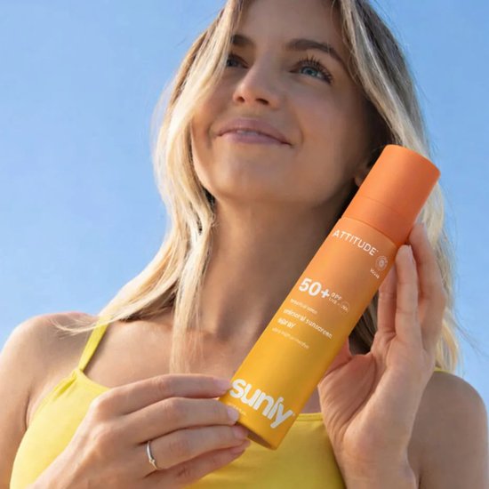 ATTITUDE SUNLY Zonnebrandspray SPF50 Tropical Kokos ECO - duurzaam van Attitude — afbeelding 5