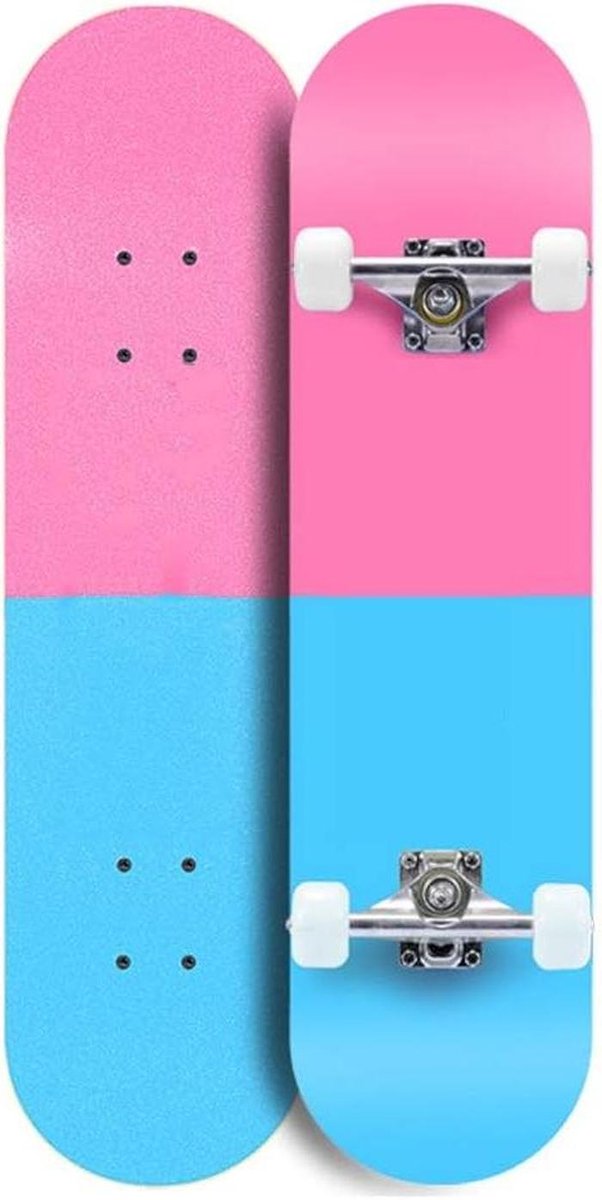 Beginners Skateboard Compleet Longboard Outdoor Sport 7-Laags Esdoorn Hout 31×8 Inch Flash Wiel