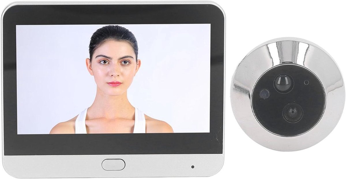 Digitale Deurspion - Slimme Camera - Veilig Huis - 4.3 Inch LCD - 1080P FHD - Zwart
