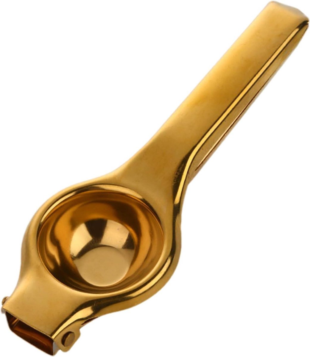 Citruspers - Limoengereedschap - Sap Extraheren - Roestvrij Staal - 20.5 x 5 cm - Goud