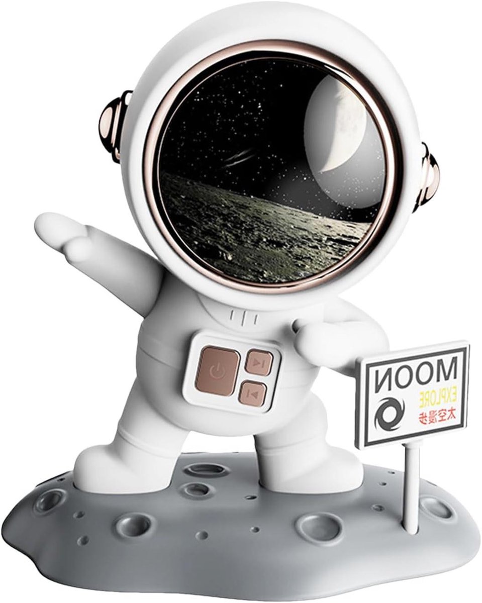 Astronaut Luidspreker - Space Robot - Muziek Streamen - Helder Surroundgeluid - 146x133x9cm - Wit