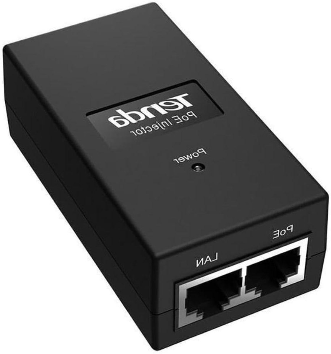 PoE Adapter - Stroom Injector - Netwerkapparaten Voeden - 100 Meter Bereik - 15 Watt - Zwart