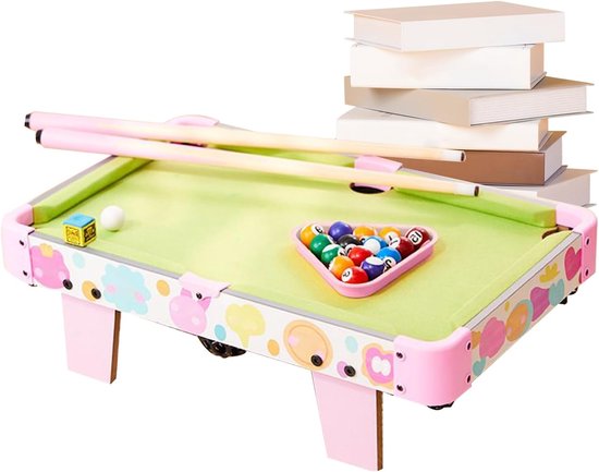 Biljarttafel voor kinderen, inklapbaar, draagbaar, mini-tafel, speelactiviteit, indoor-familieplezier, pedagogisch interactief, speelgoed voor kinderen en volwassenen, feest, thuis — afbeelding 5