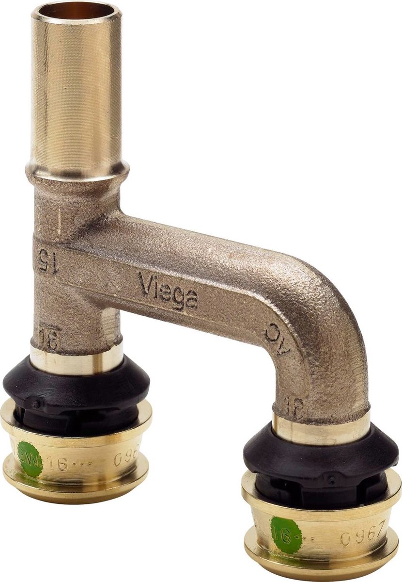 Viega Raxofix-verlengstuk, d1 15, d2 16, d3 16 siliciumbrons Model 5326.32, 647681