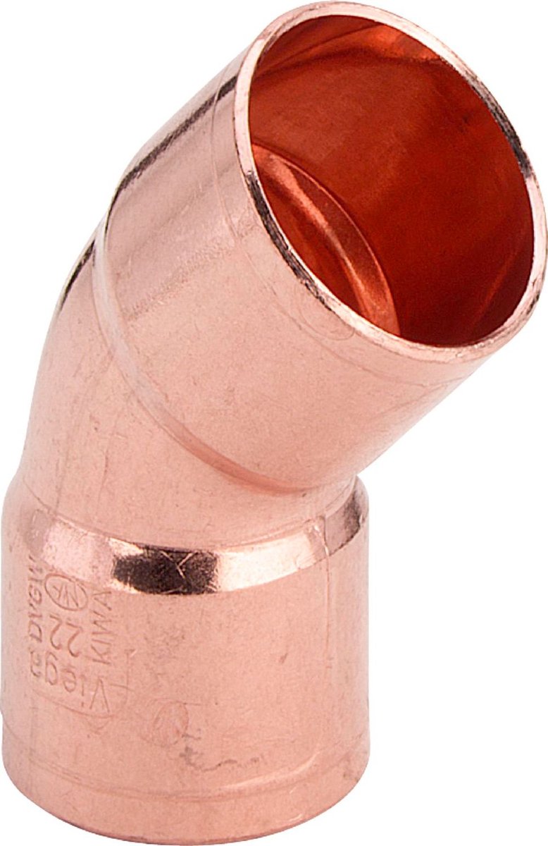 Viega Soldeerfitting met 2 aansluitingen