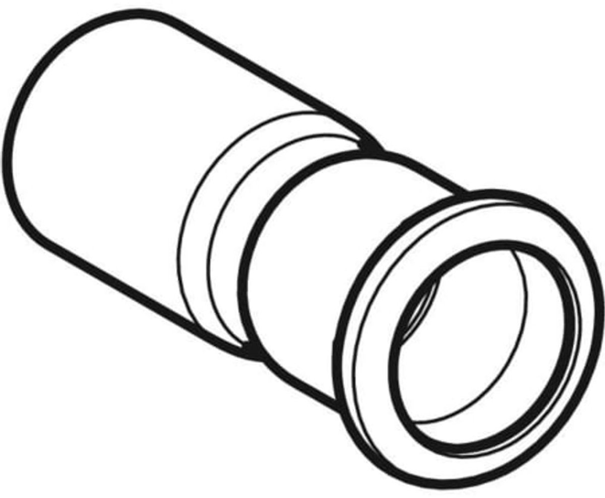 Geberit Mapress roestvrij staal reductie met insteekeinde (gas), DN 50 / 32, 34134