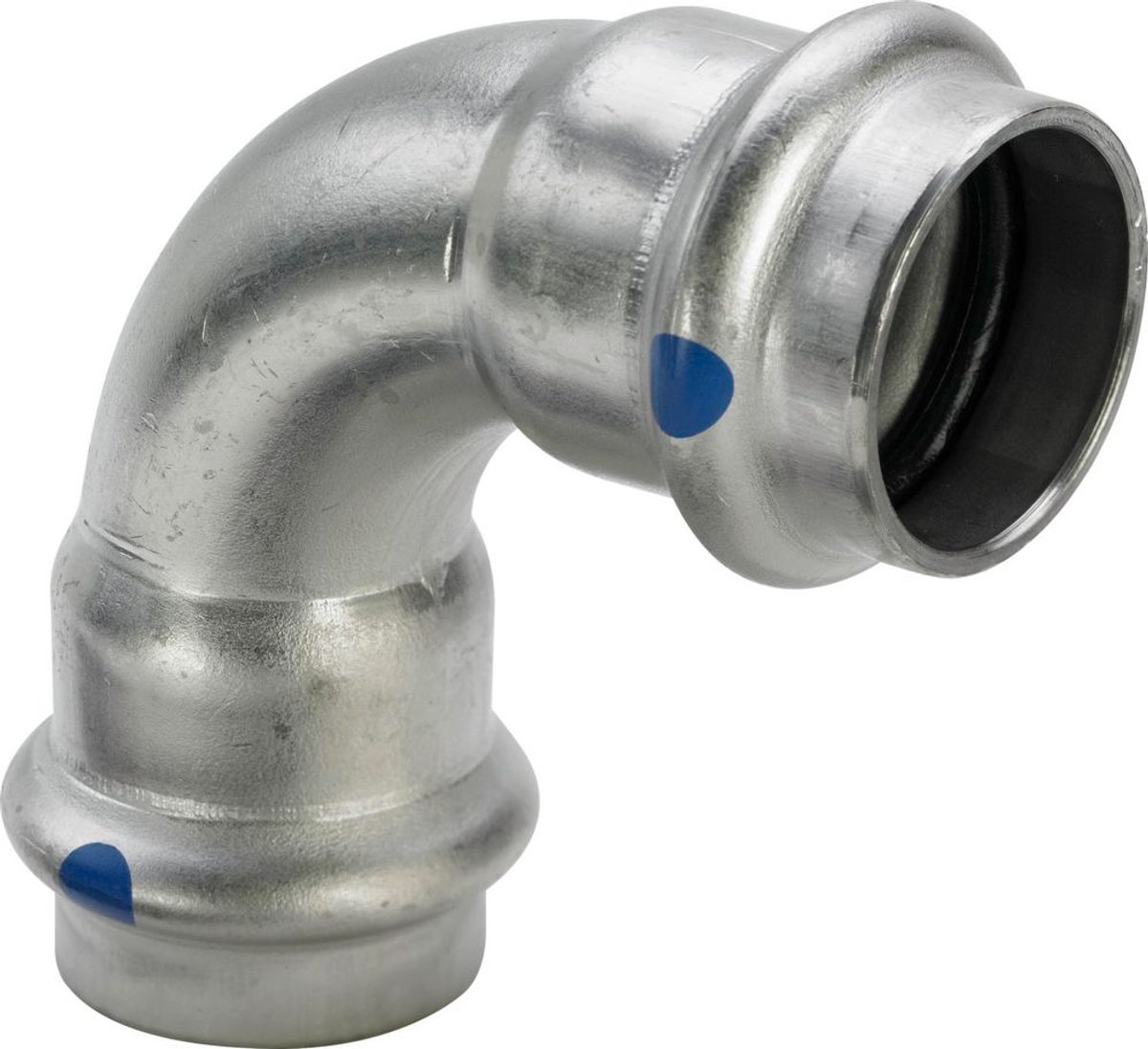 Viega Sanpress Inox LF-bocht 90 graden, d 22mm roestvrij staal Model 2316LF, 664756