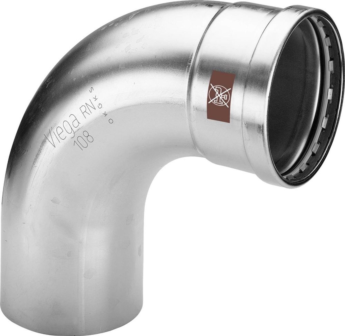 Viega Temponox XL-bocht 90 graden, d 108,0mm roestvrij staal Model 1716.1XL, 809829