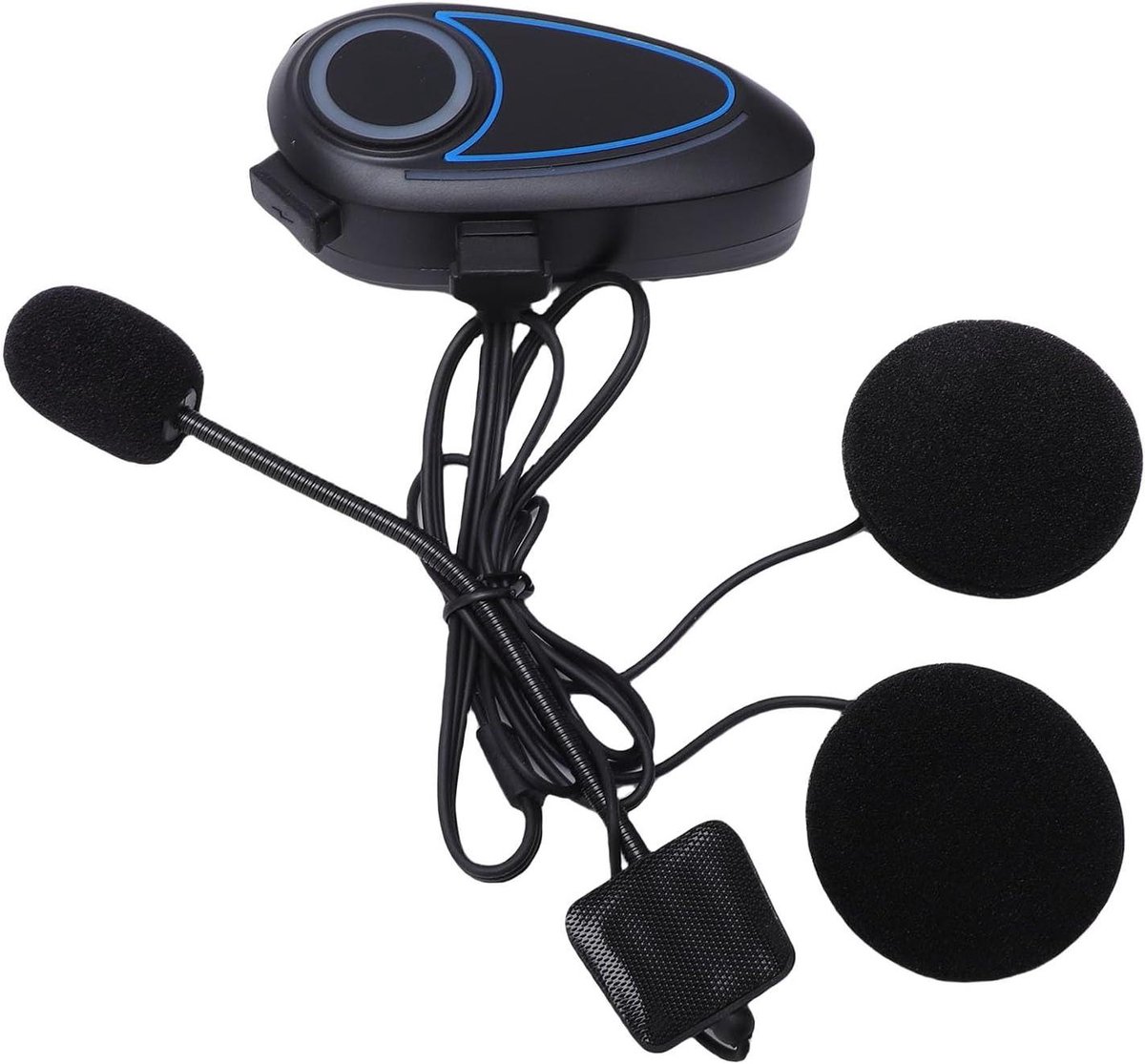 Motorfiets Headset - Helm Communicatie - Veilig Rijden - Lange Batterijduur - 40 Uur - Zwart