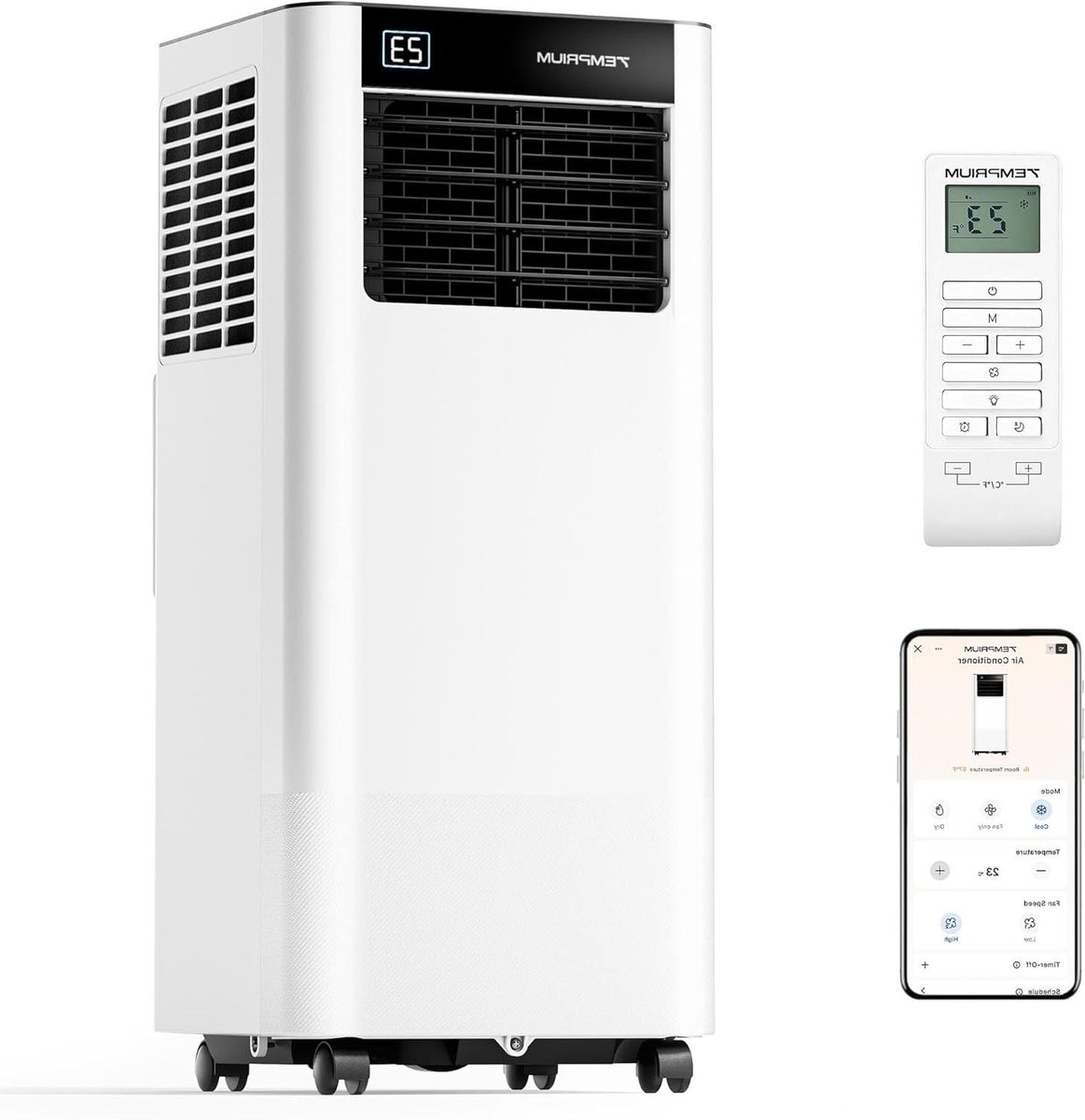 Draagbare Airconditioner - Mobiele Koeler - Ruimte Koelen - Compact Ontwerp - 20 Kilogram - Wit
