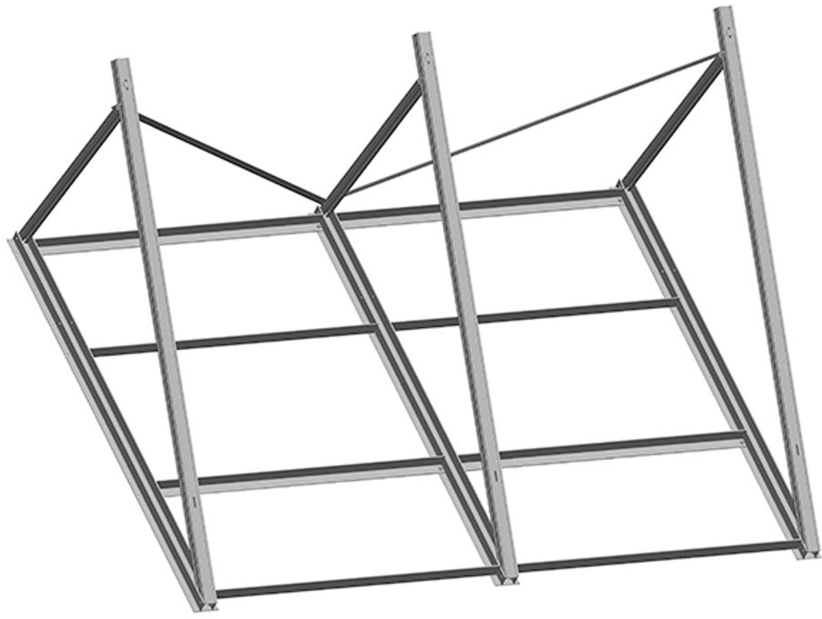 DAIKIN Basispakket platdakframe FB V26P voor montage van 2 V26P-collectoren op FD, 162058