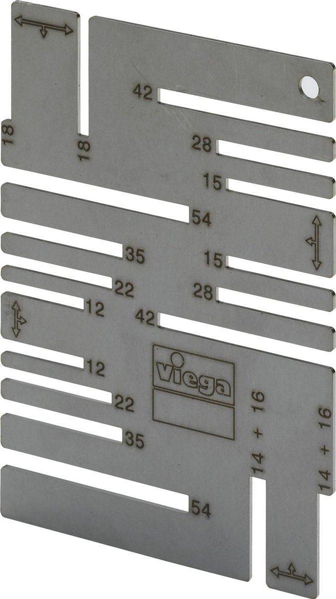 Viega markeersjabloon, voor d 12–54mm model 2494, 625085