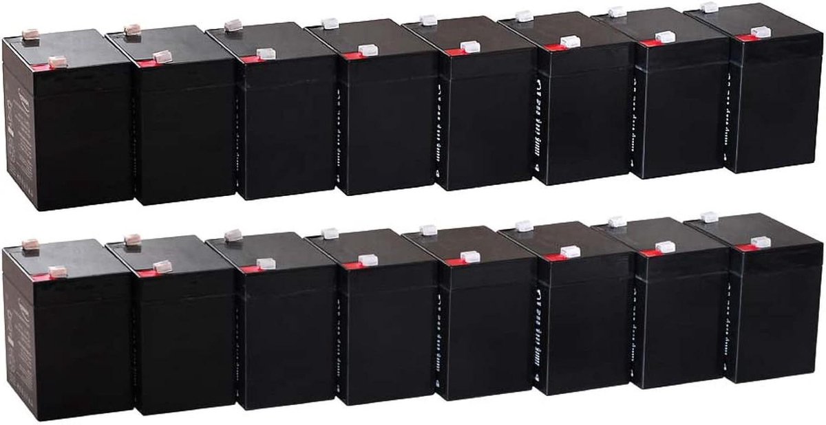 Vervangende Accu - Reserve Batterij - Noodstroom Systemen - Onderhoudsvrij Ontwerp - 12V 5Ah - Zwart