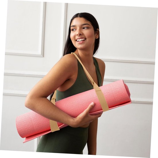 Yoga Draagriem - Mattenband - Sportartikelen Dragen - Polyester Katoen - 150 cm - Gestreept — afbeelding 3