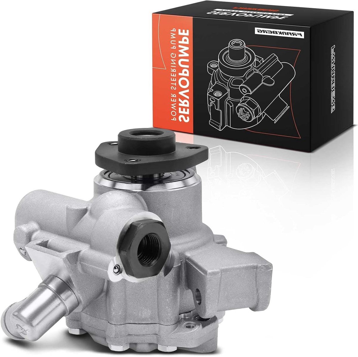 Hydraulische Pomp - Stuurpomp - Auto Onderhoud - Hydraulische Werking - 15.5 cm - Zwart