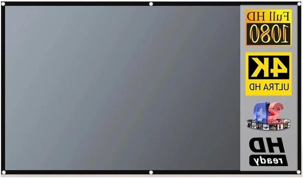 Projectiescherm, Projectiescherm Metaal Anti-lichtgordijn Reflecterend Stofdoek voor thuisbioscoop(100 inch)