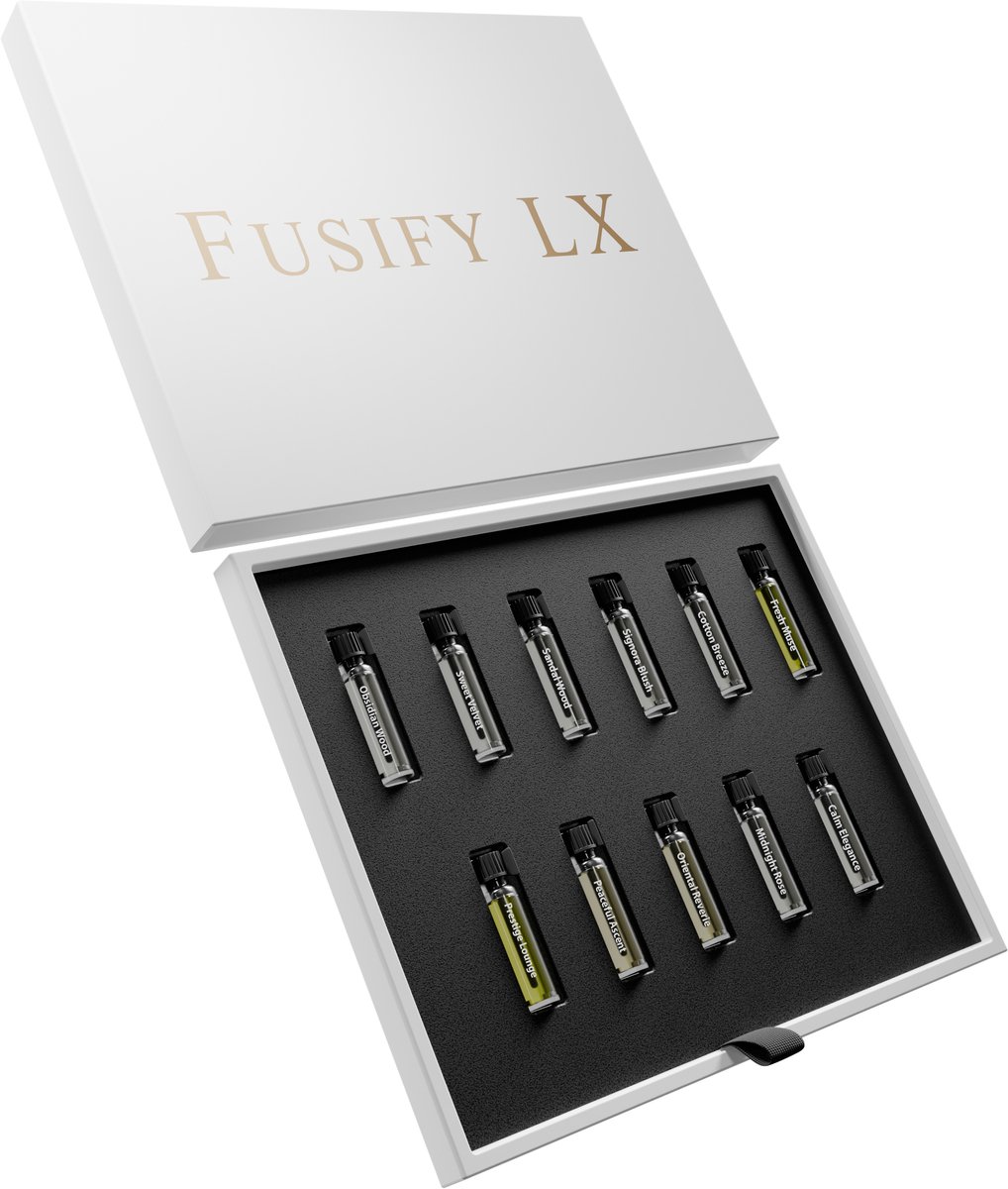 Fusify LX™ - Aroma Navulling - Sample Kit Alle Geuren - Etherische Olien - 1.5ML Tester - SAMPLEKIT